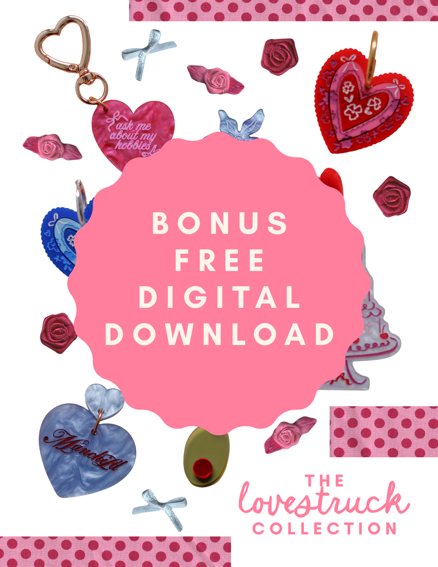 laufey - lover girl floral heart hoops