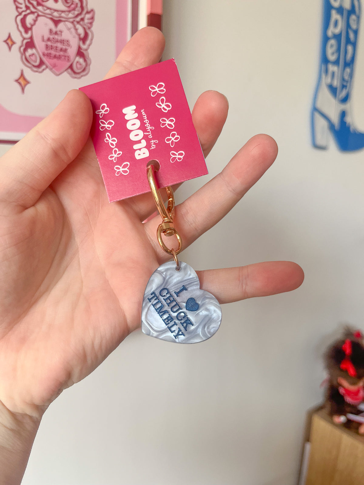 chuck timely keychain