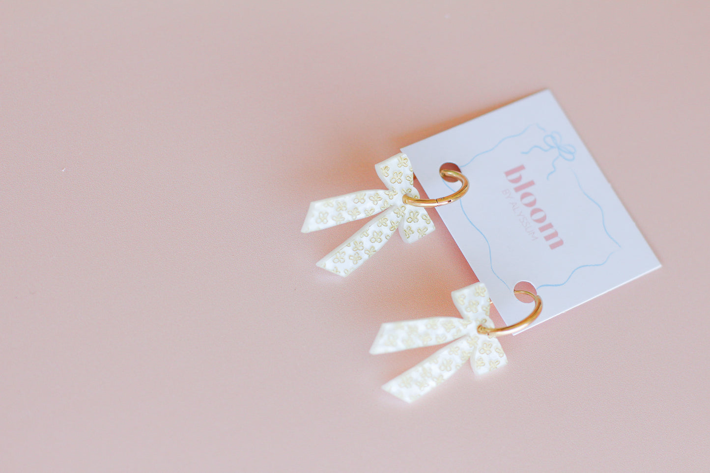 florence - floral bow hoops