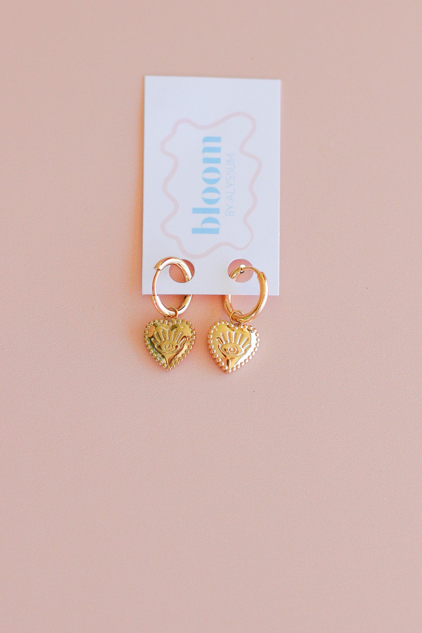 🎉foresight - eye pattern heart hoops