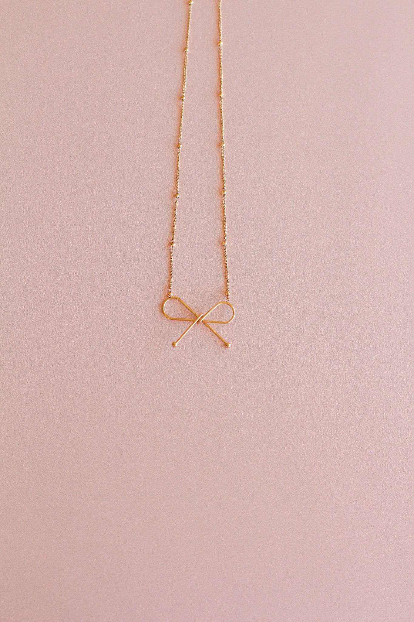 🎉gentle - bow necklace