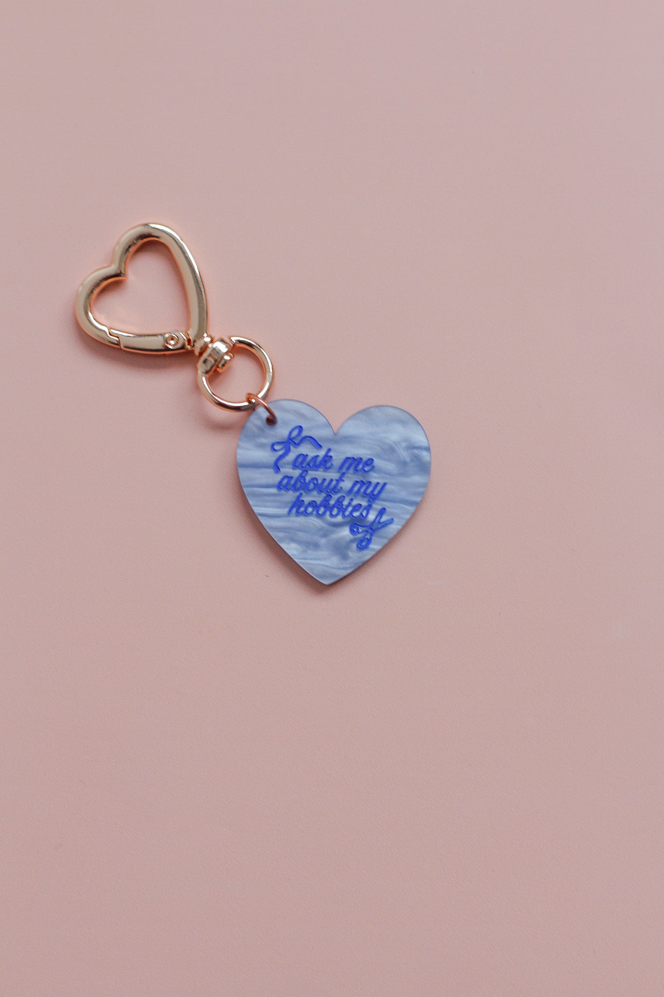 ask me about my hobbies keychain