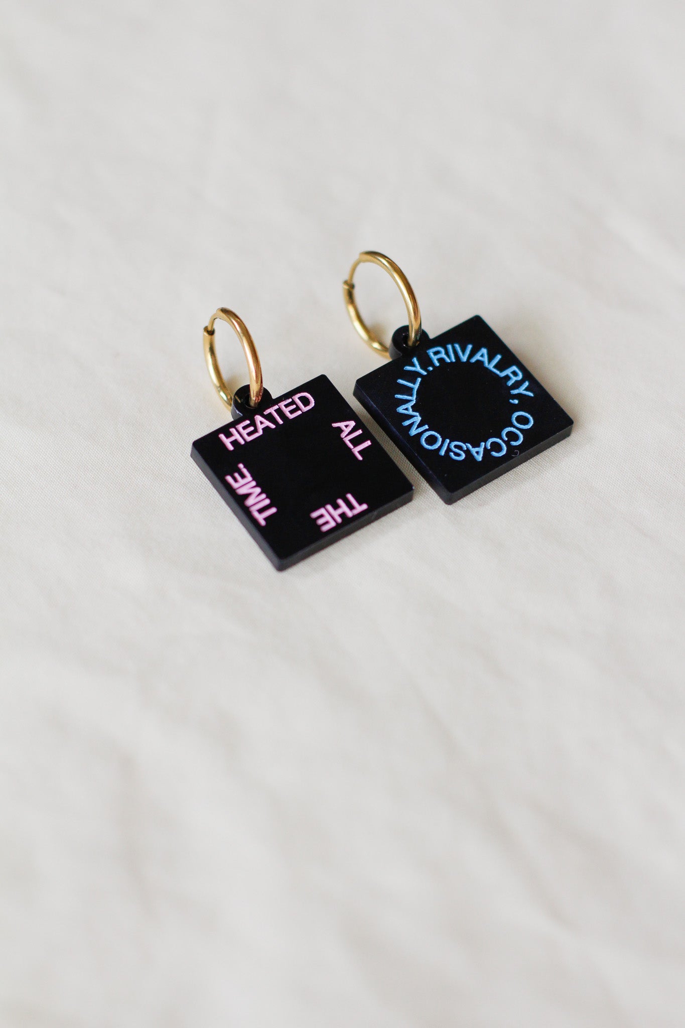 heated rivalry x harry styles hoop earrings
