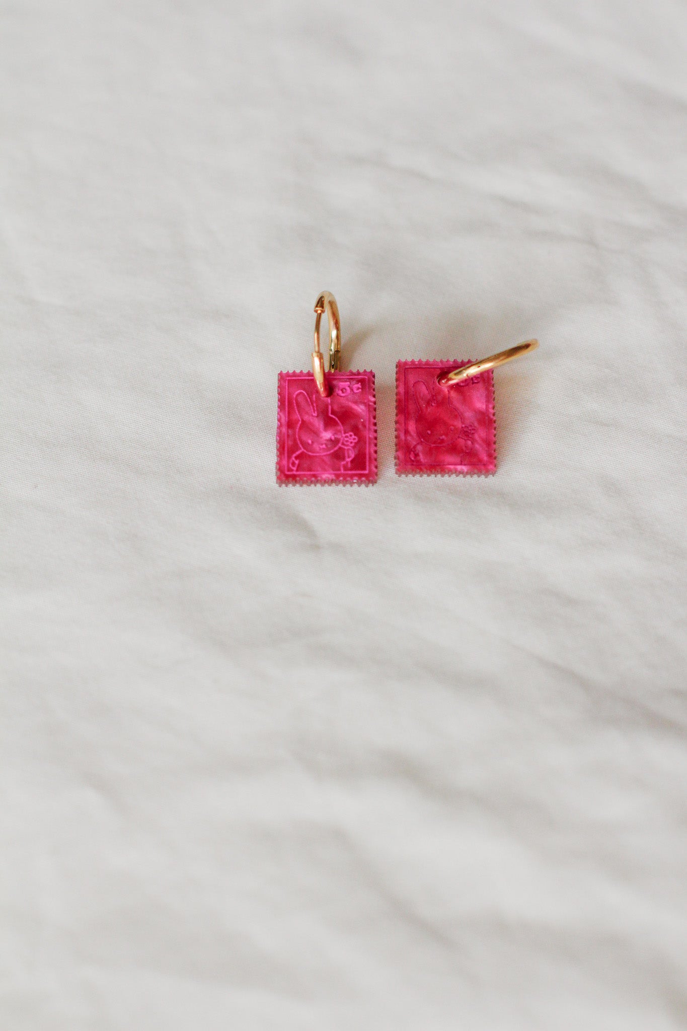 miffy - stamp hoop earrings BI(ES)D. x BLOOMS