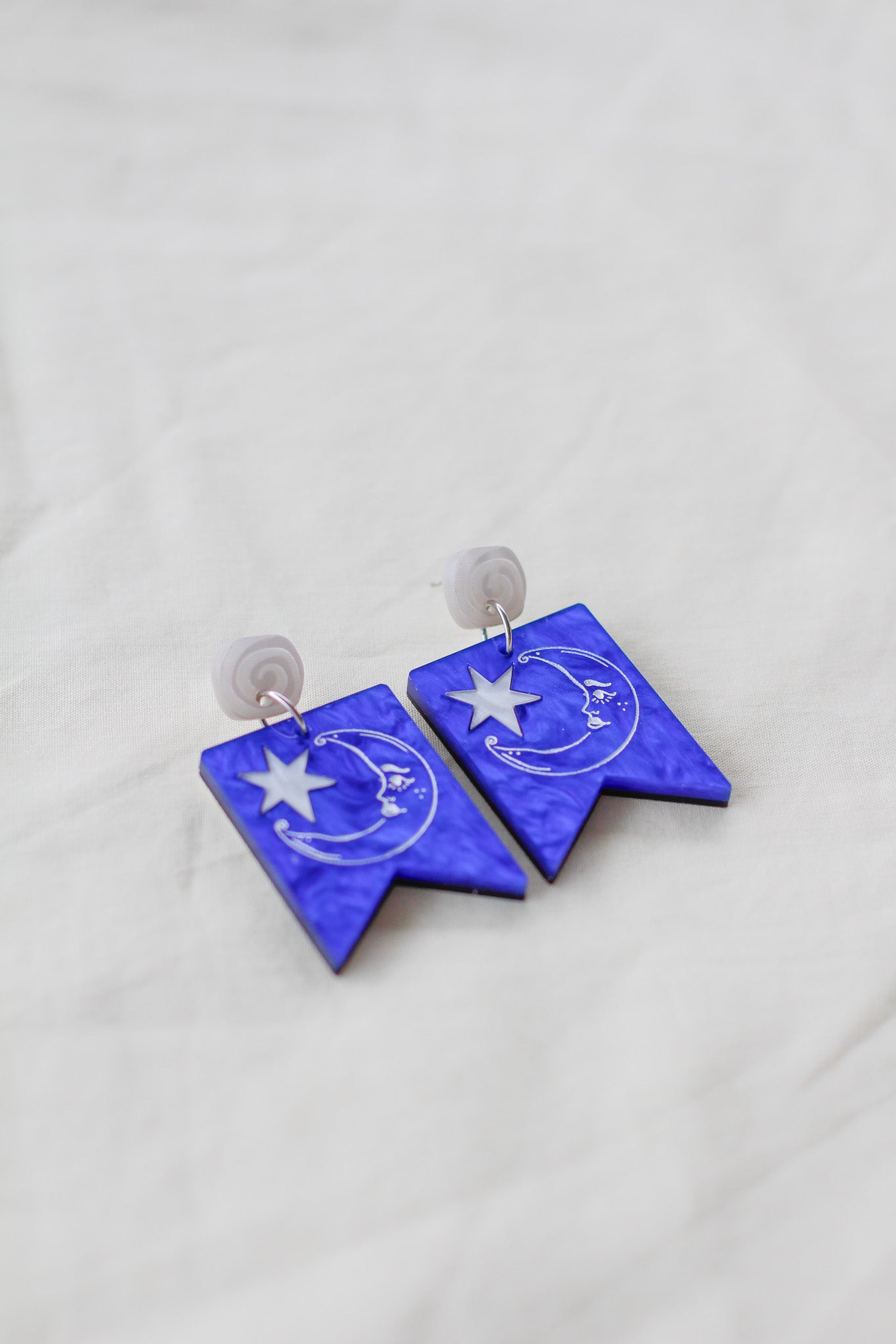 carroll - moon tapestry dangle earrings