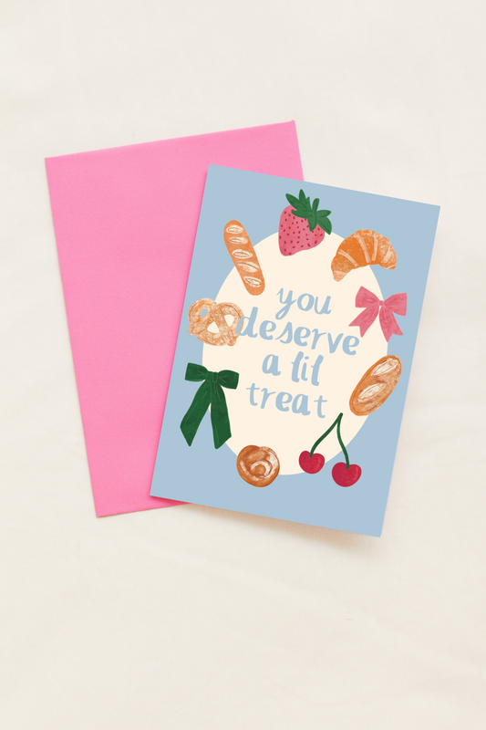 treat me - greeting card