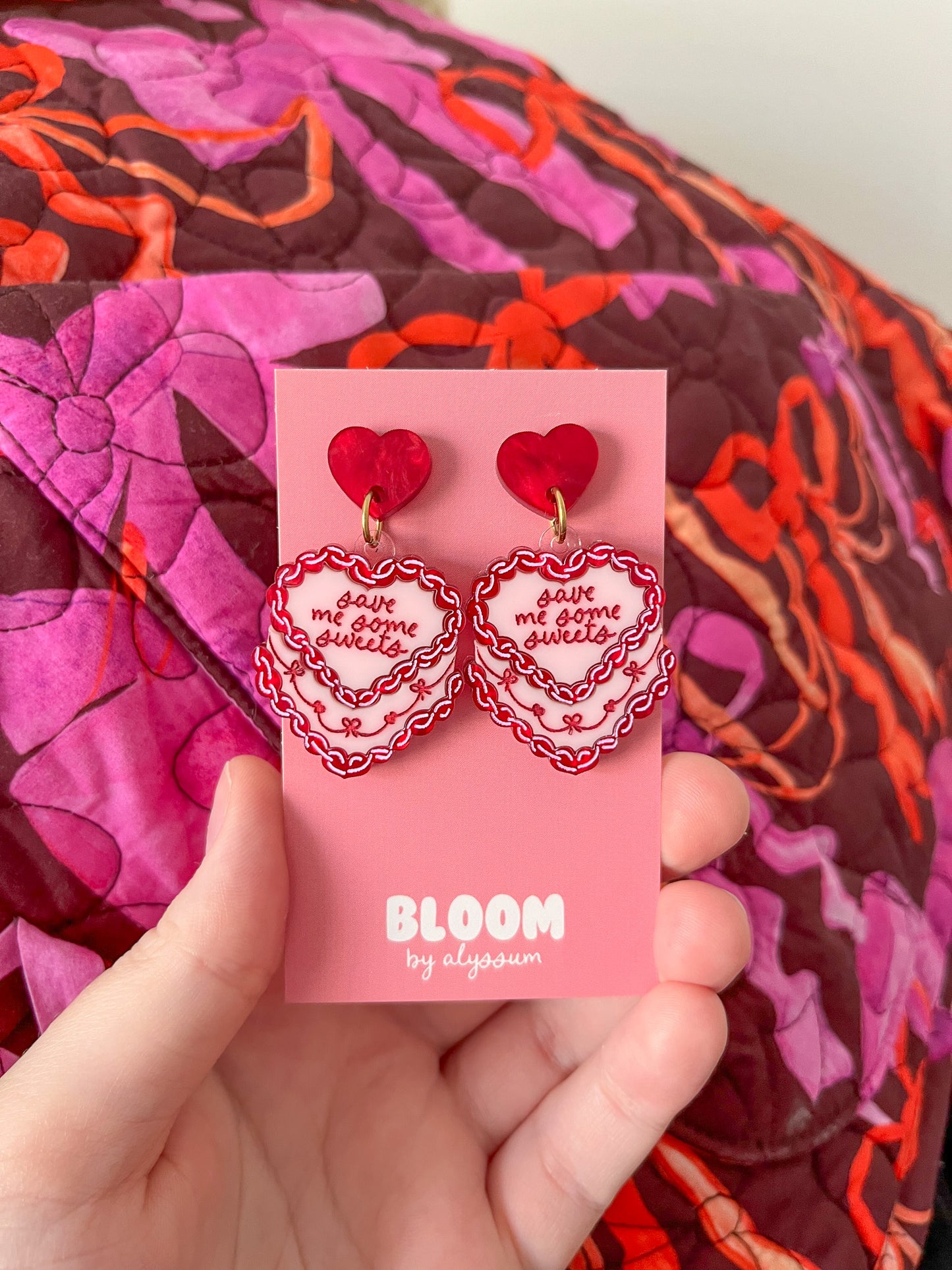 cake blanchett - custom vintage cake earrings