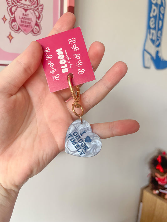 chuck timely keychain
