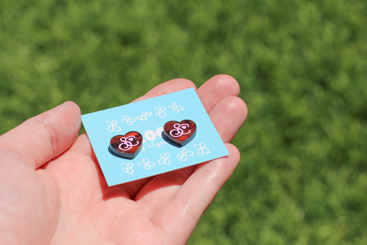 sabrina carpenter logo studs