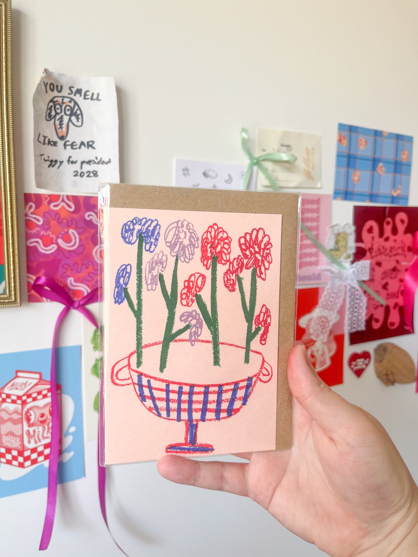 flower vase card