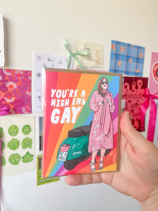 you're a high end gay - jennifer coolidge card