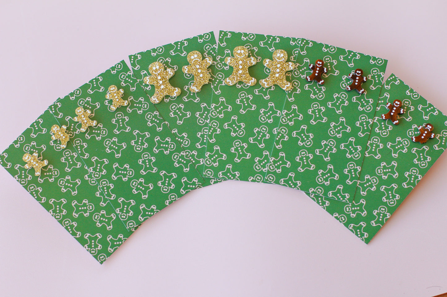 gingy - gingerbread mini gold studs