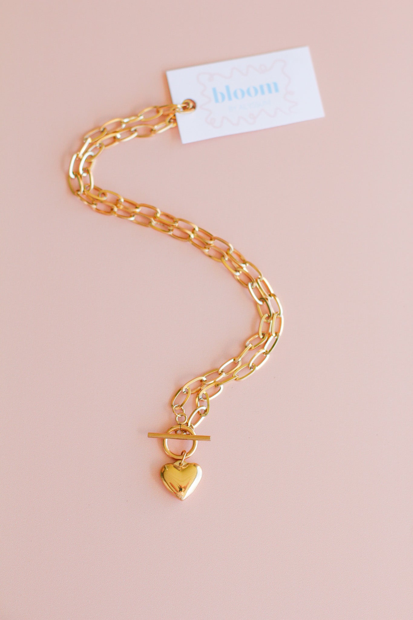 flirty - heart chain necklace