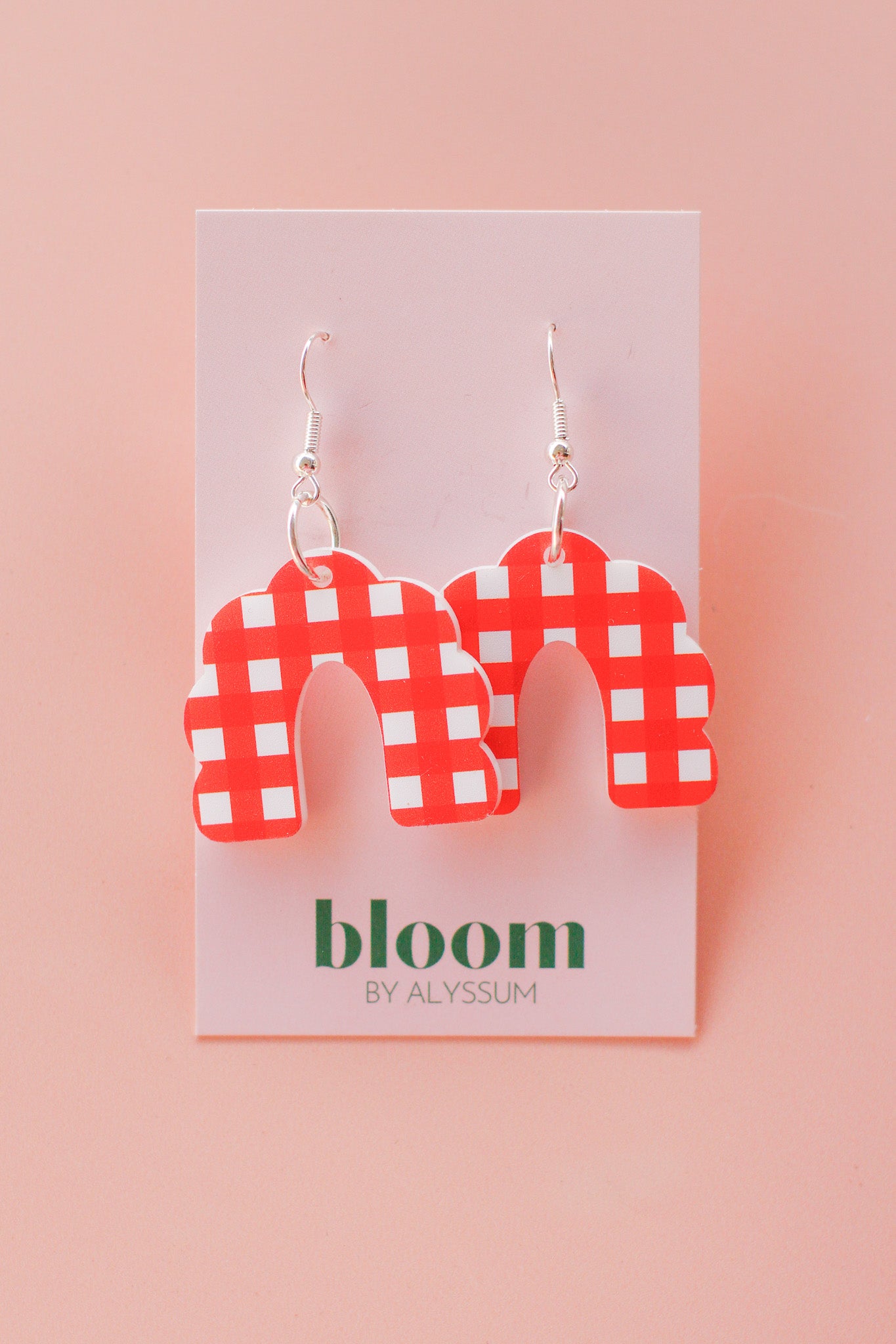 🎉effie - red gingham arch dangles