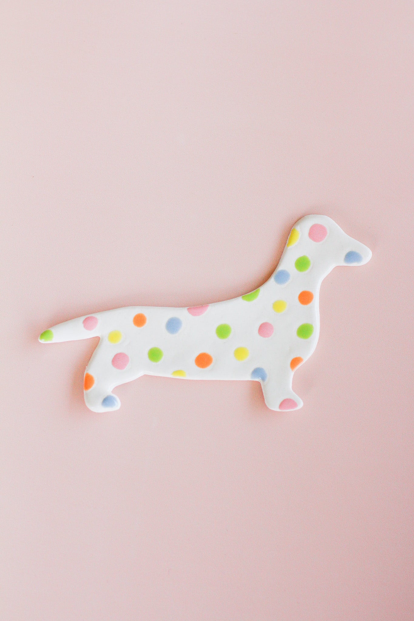 twiggy - ceramic dachshund trinket dish