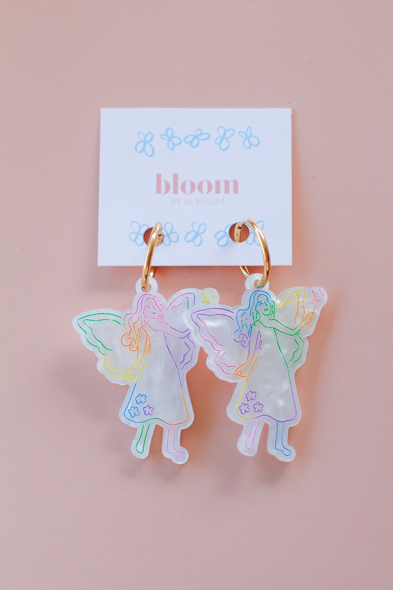 flora - magic rainbow fairy hoops