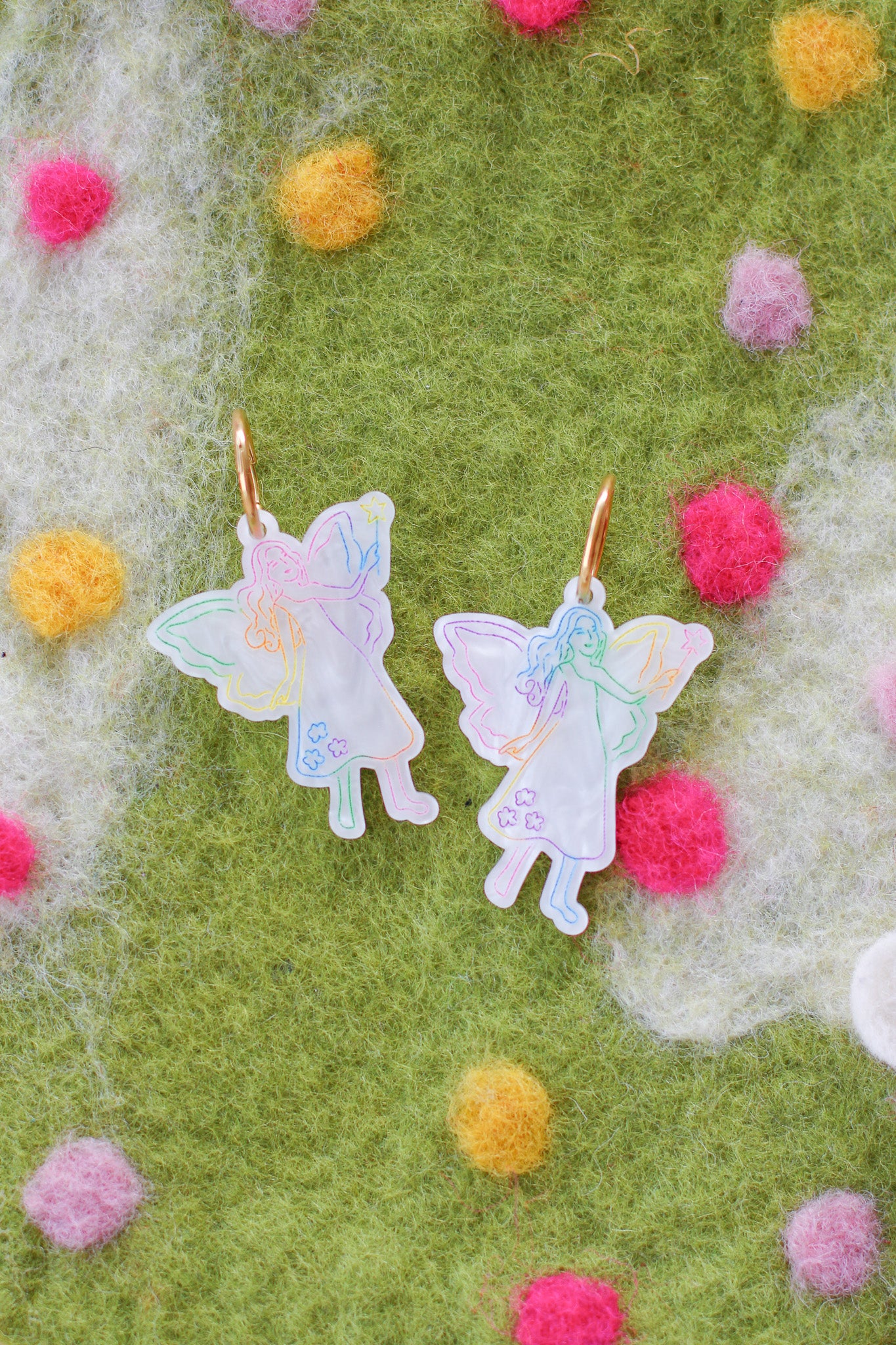 flora - magic rainbow fairy hoops