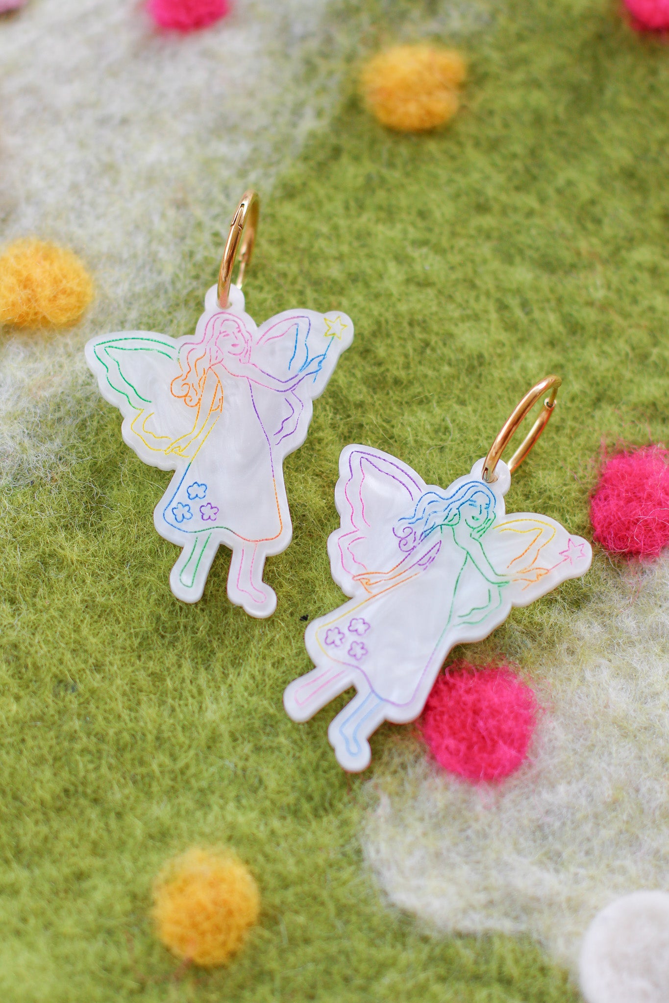 flora - magic rainbow fairy hoops