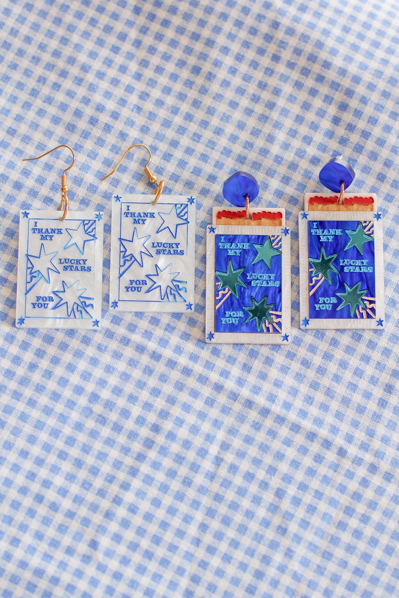 ember - vintage matchbook dangles