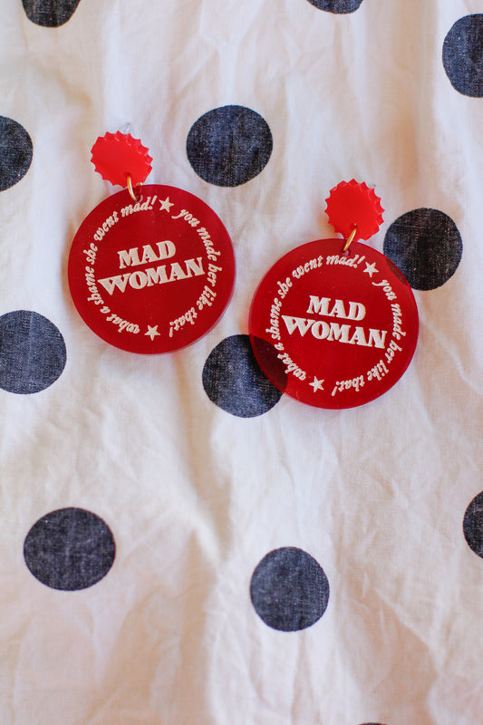 mad woman dangles