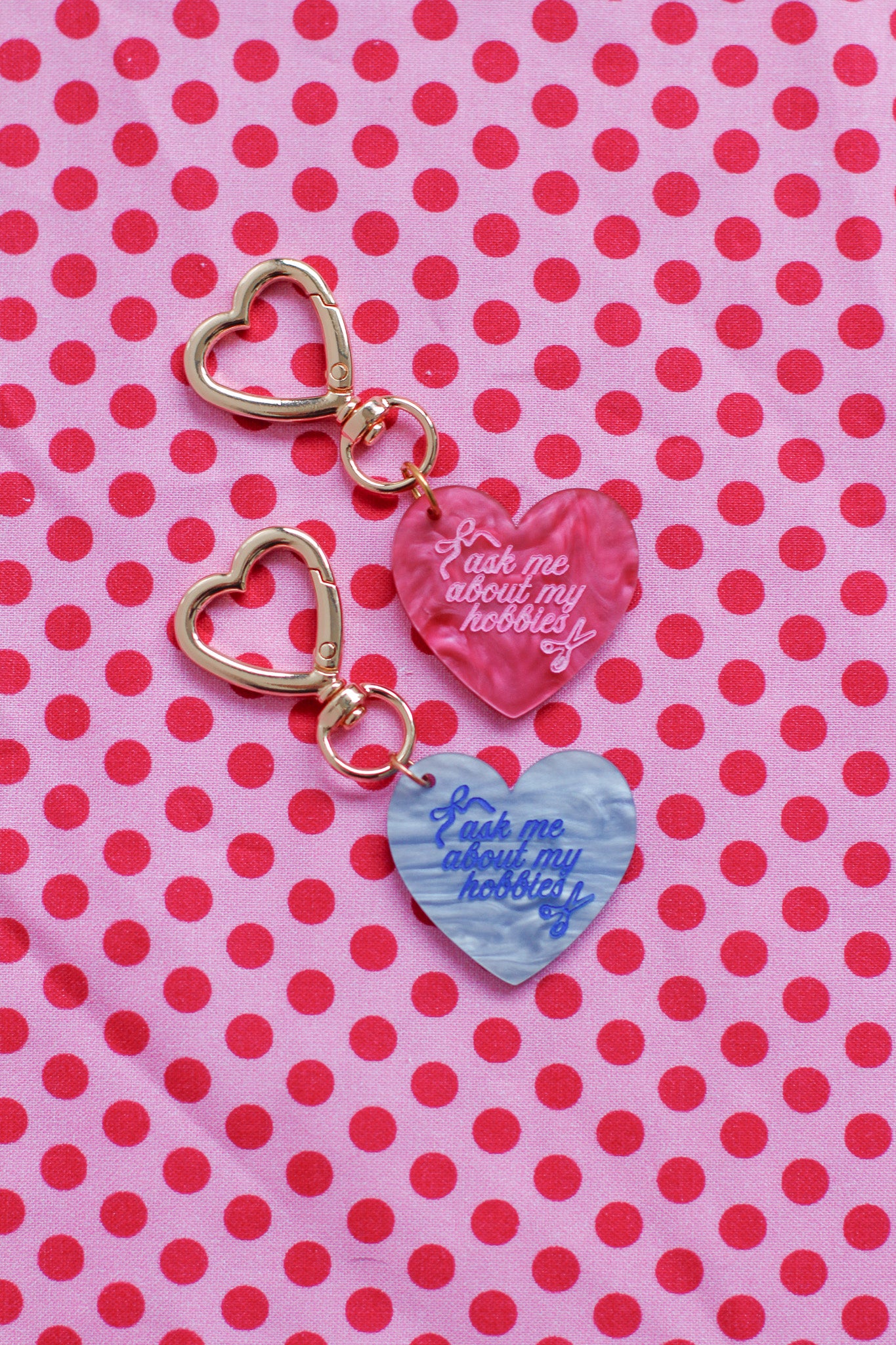 ask me about my hobbies keychain