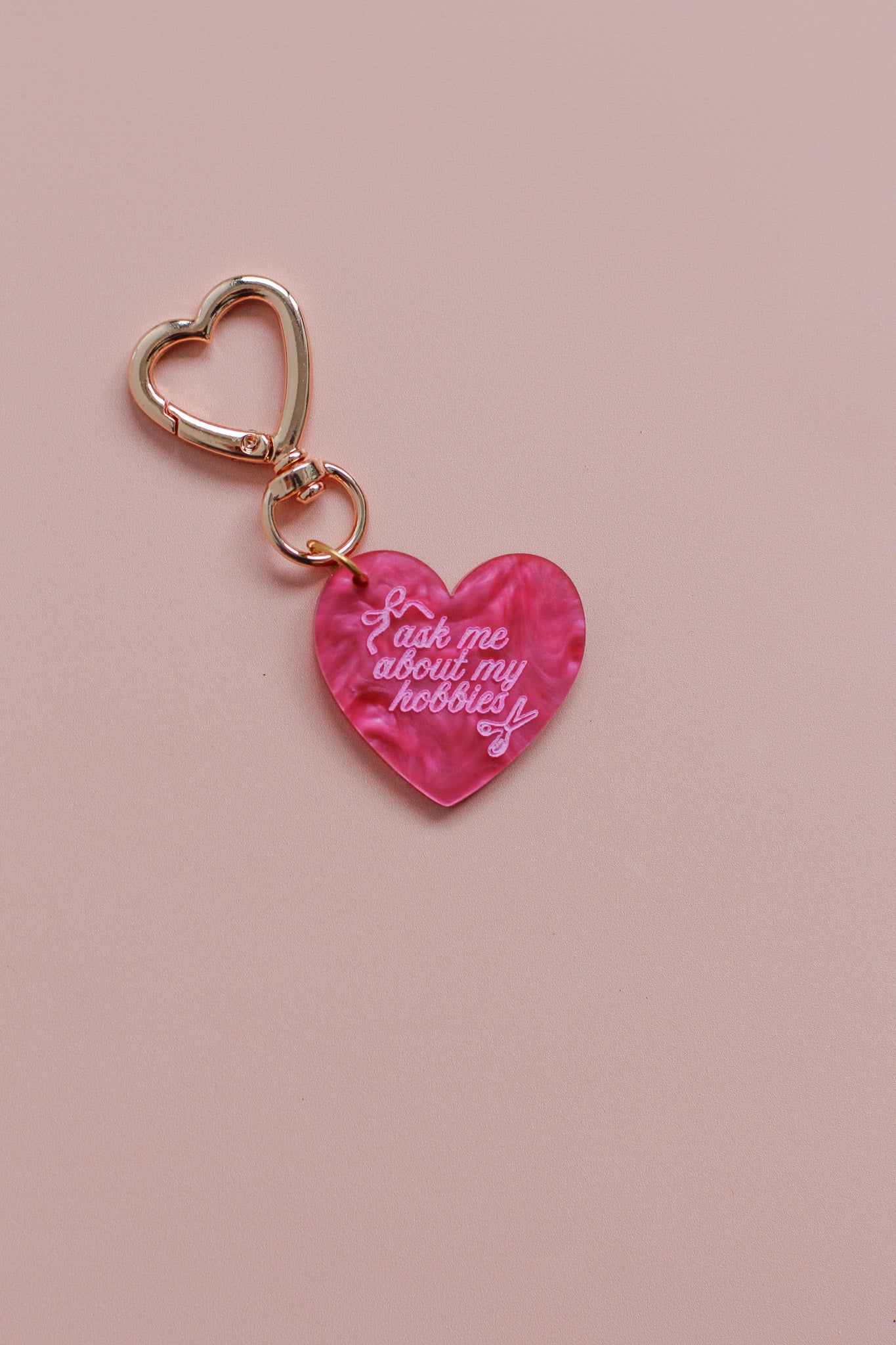 ask me about my hobbies keychain