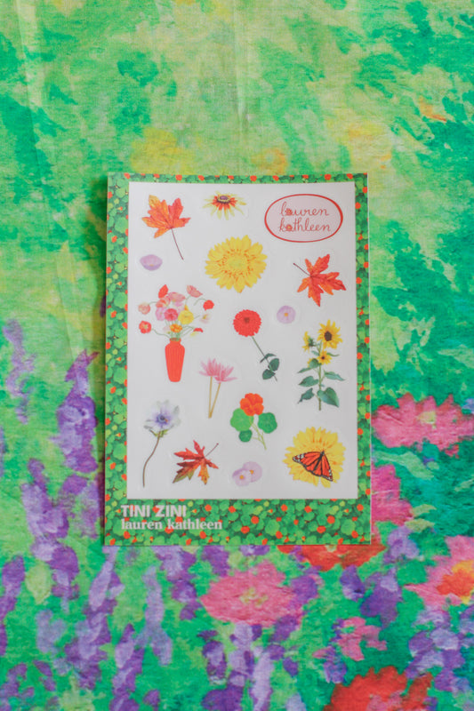 TINI ZINI x Lauren Kathleen sticker sheet