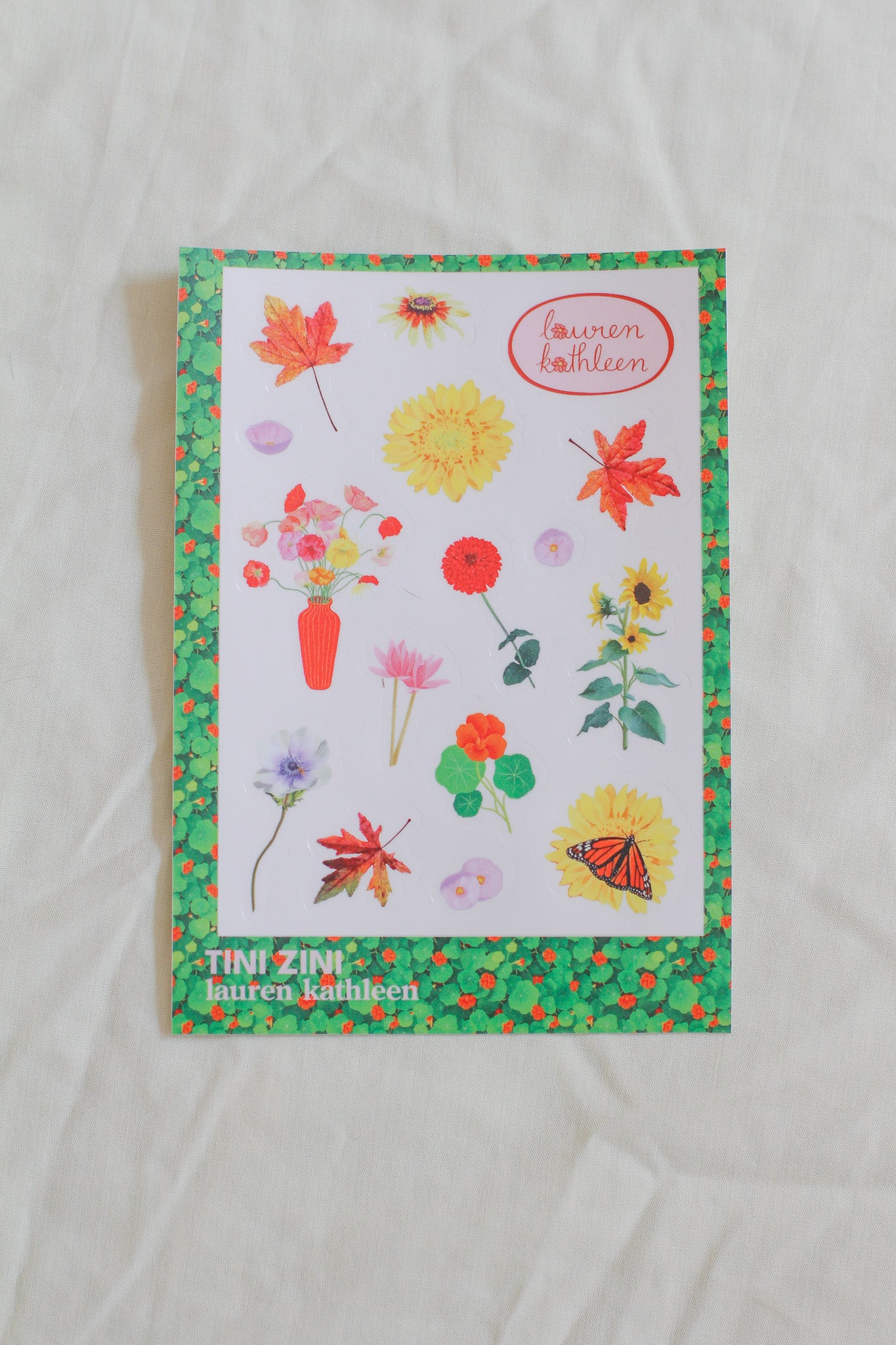 TINI ZINI x Lauren Kathleen sticker sheet