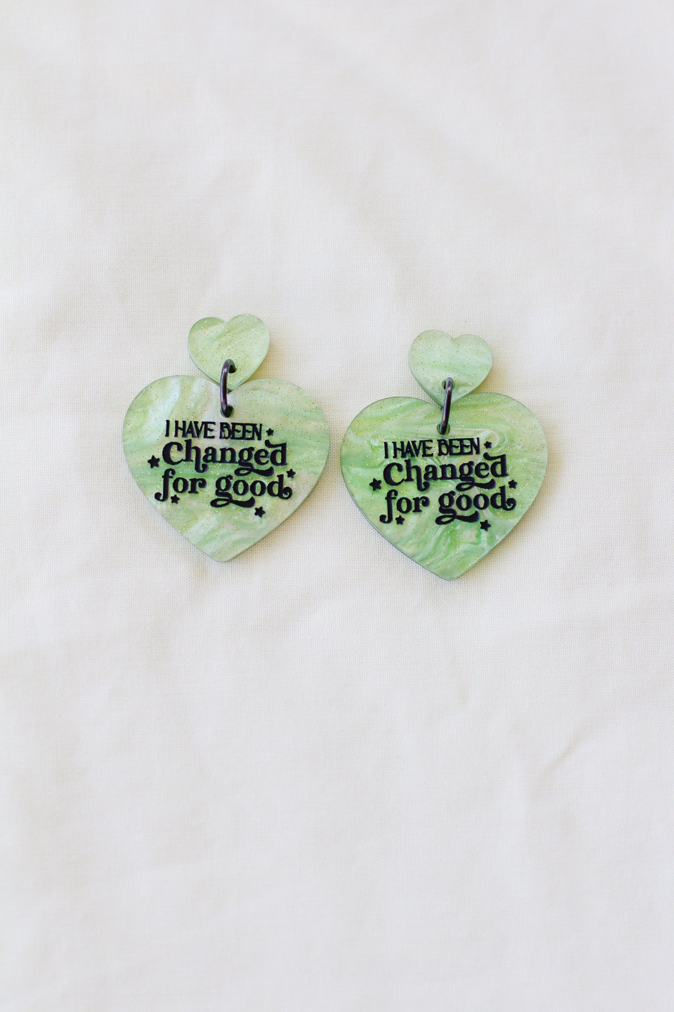 wicked for good heart dangles
