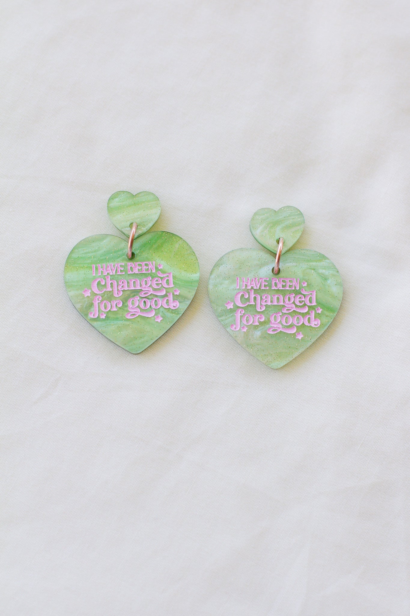 wicked for good heart dangles