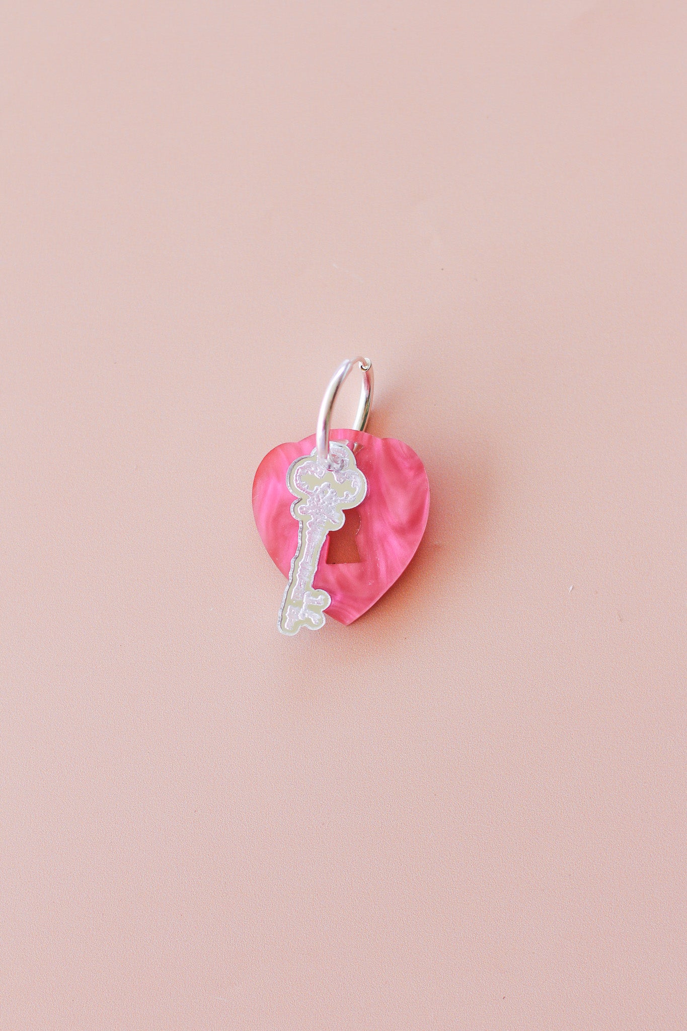 cordelia - key & locket hoops