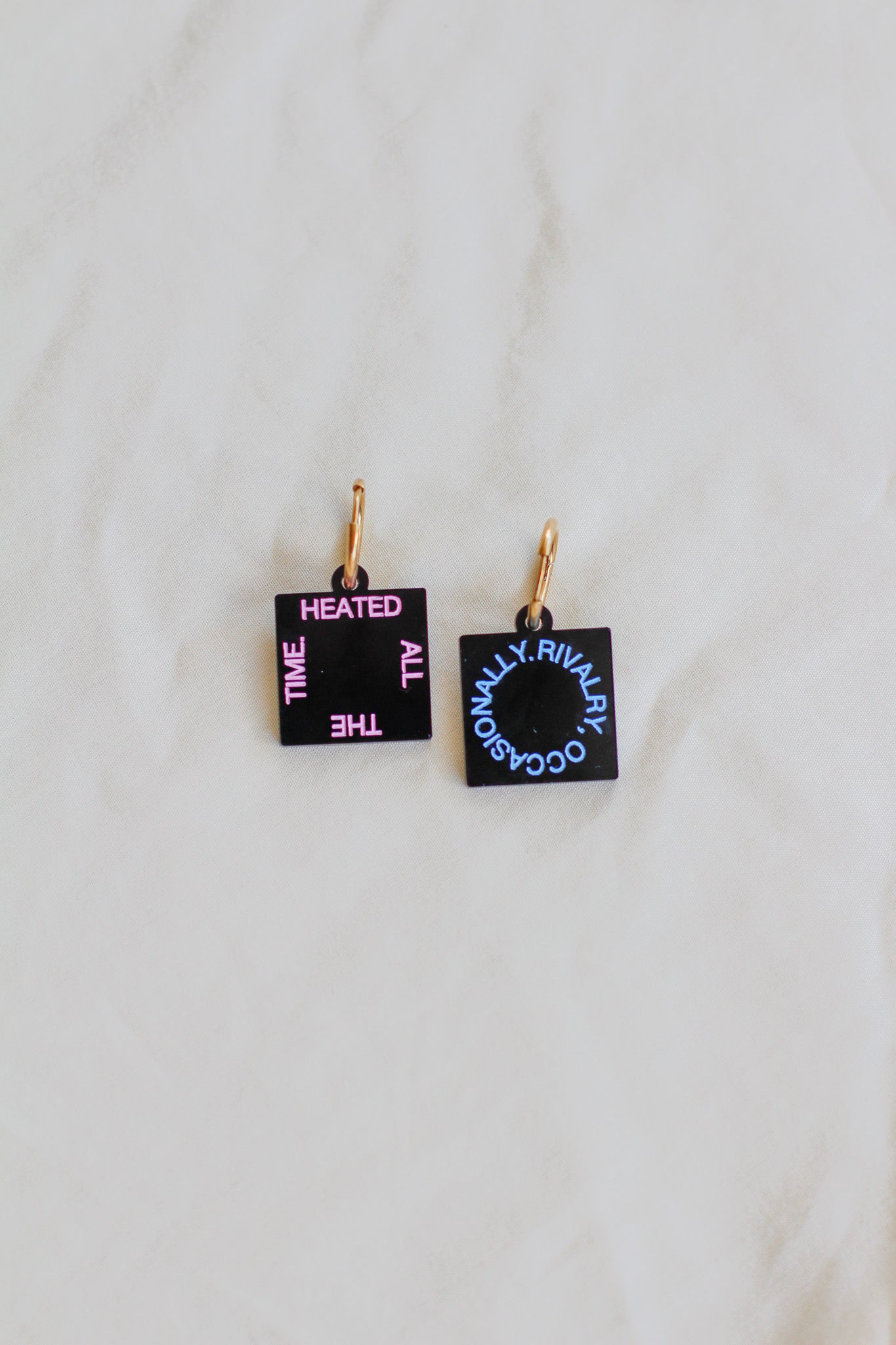 heated rivalry x harry styles hoop earrings