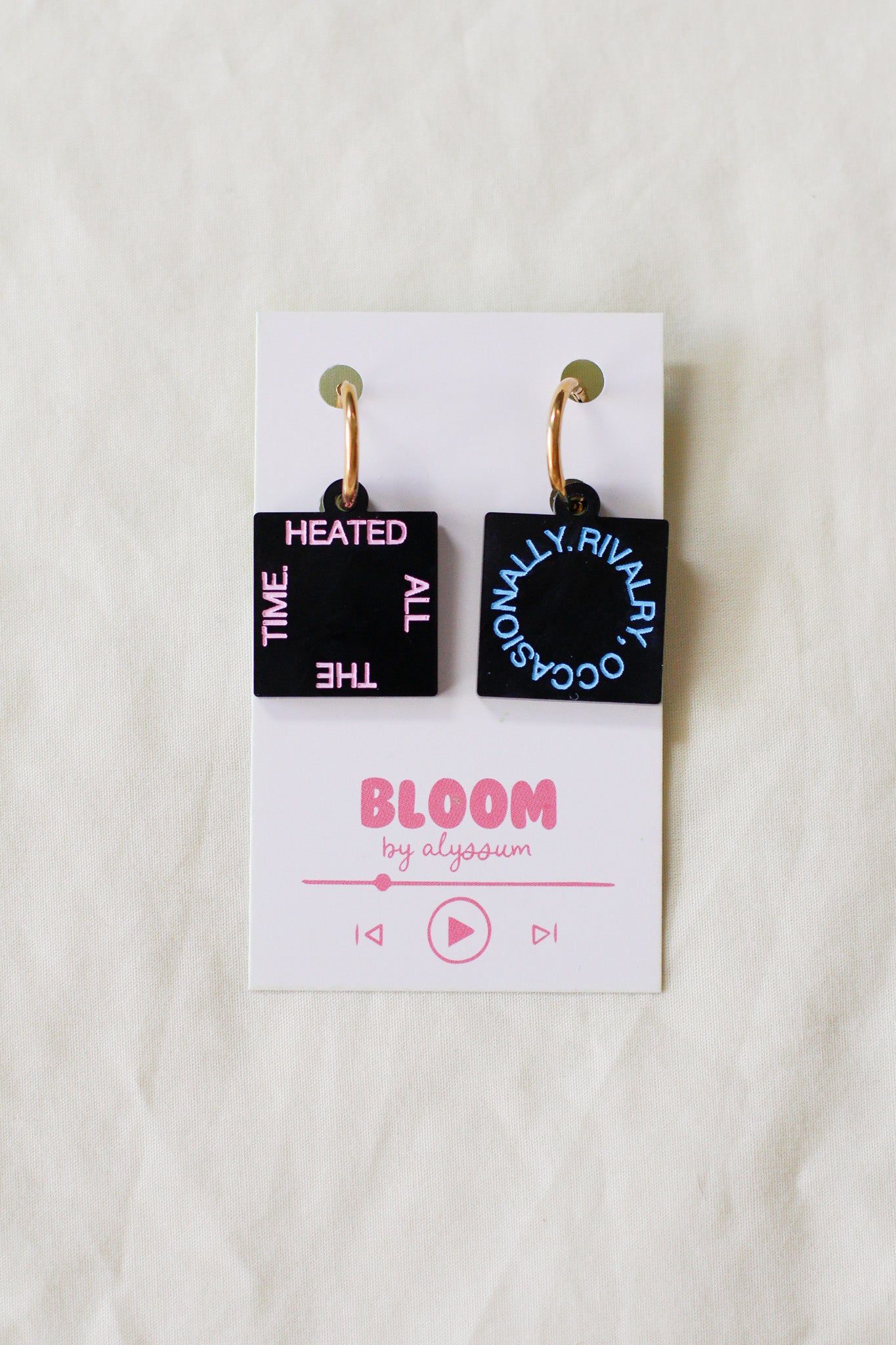 heated rivalry x harry styles hoop earrings