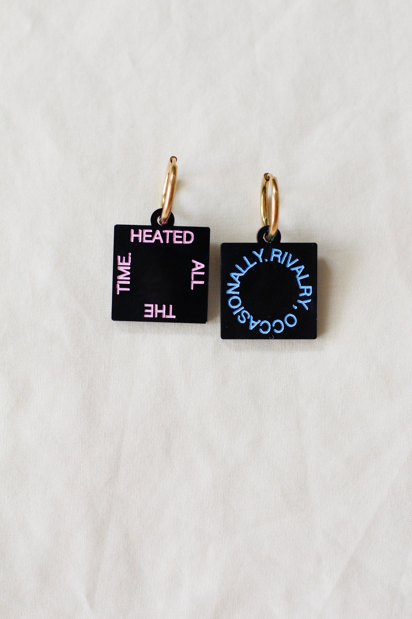 heated rivalry x harry styles hoop earrings