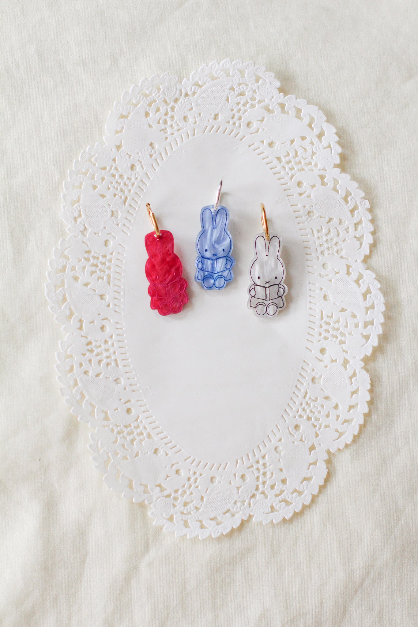 miffy - book hoop earrings BI(ES)D. x BLOOMS