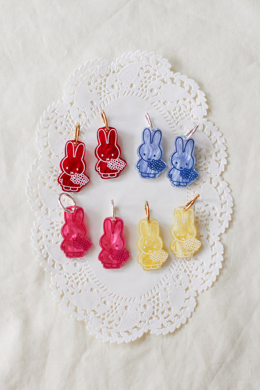 miffy - flower hoop earrings BI(ES)D. x BLOOMS