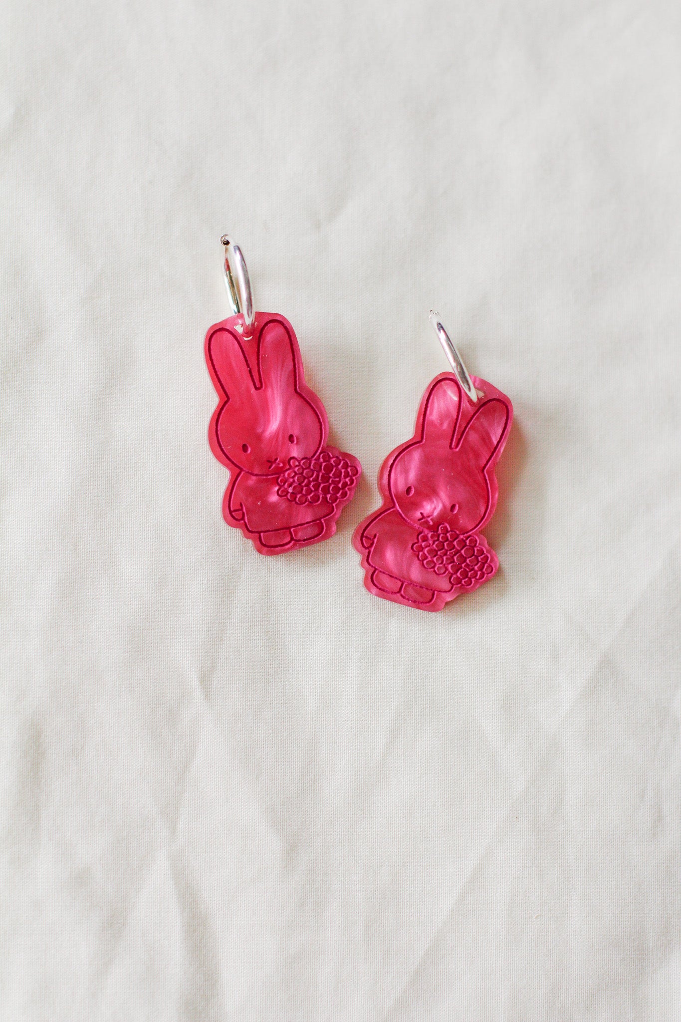 miffy - flower hoop earrings BI(ES)D. x BLOOMS