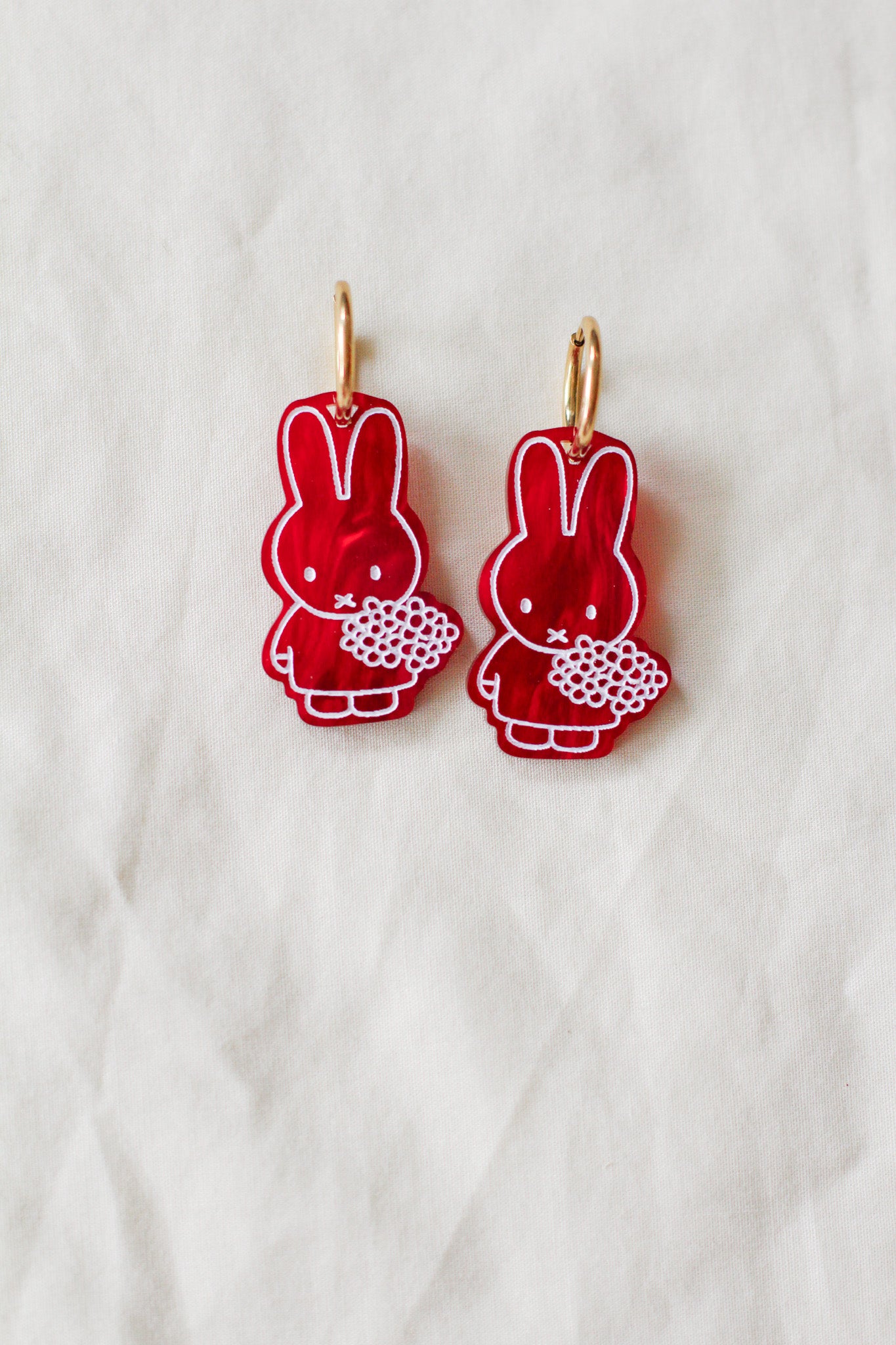 miffy - flower hoop earrings BI(ES)D. x BLOOMS