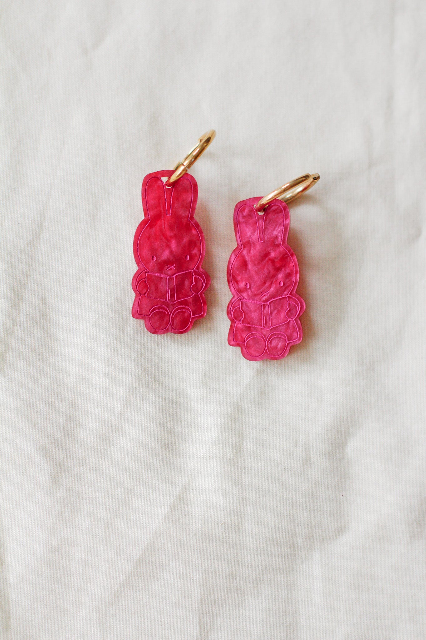 miffy - book hoop earrings BI(ES)D. x BLOOMS
