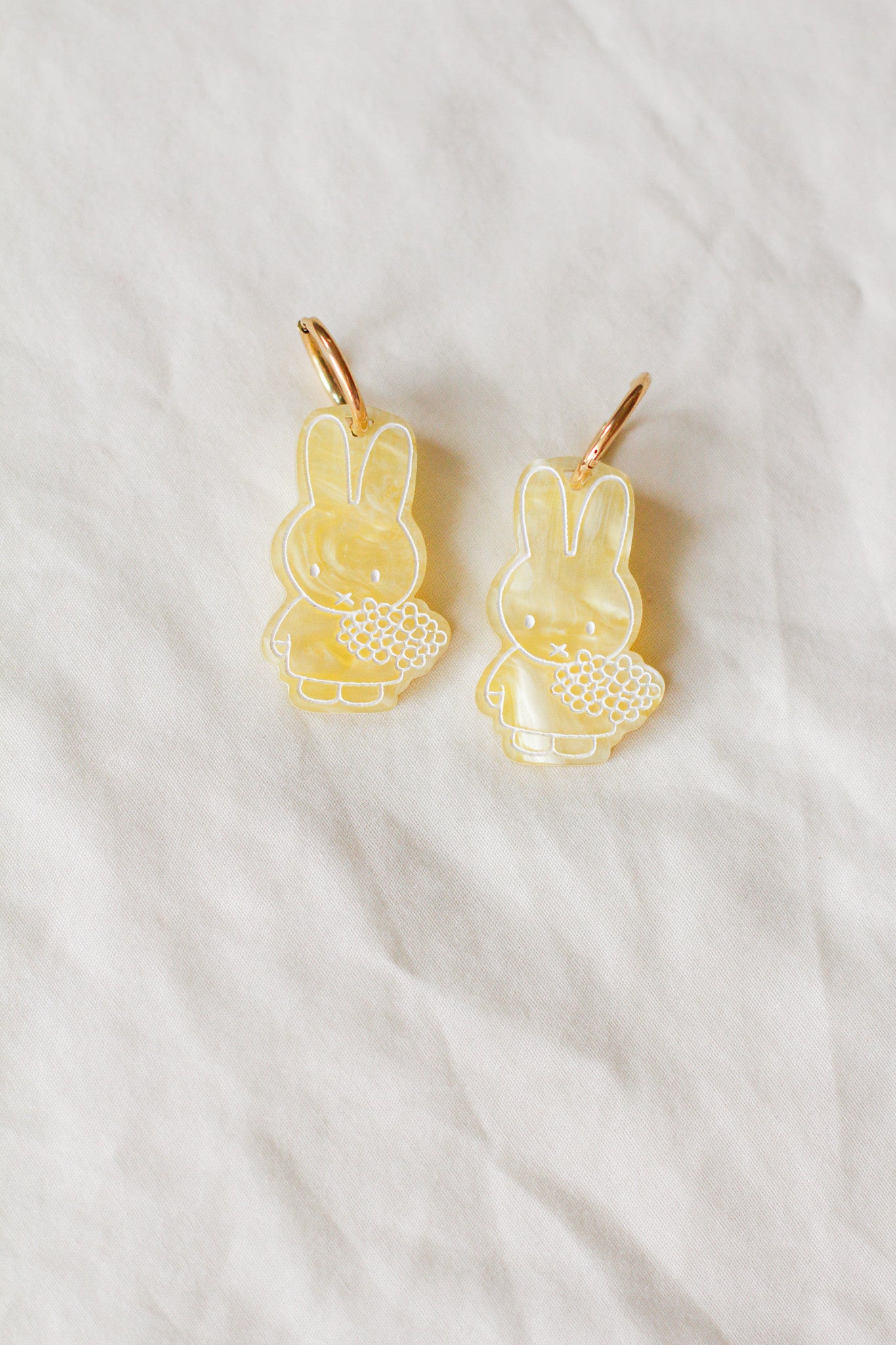 miffy - flower hoop earrings BI(ES)D. x BLOOMS