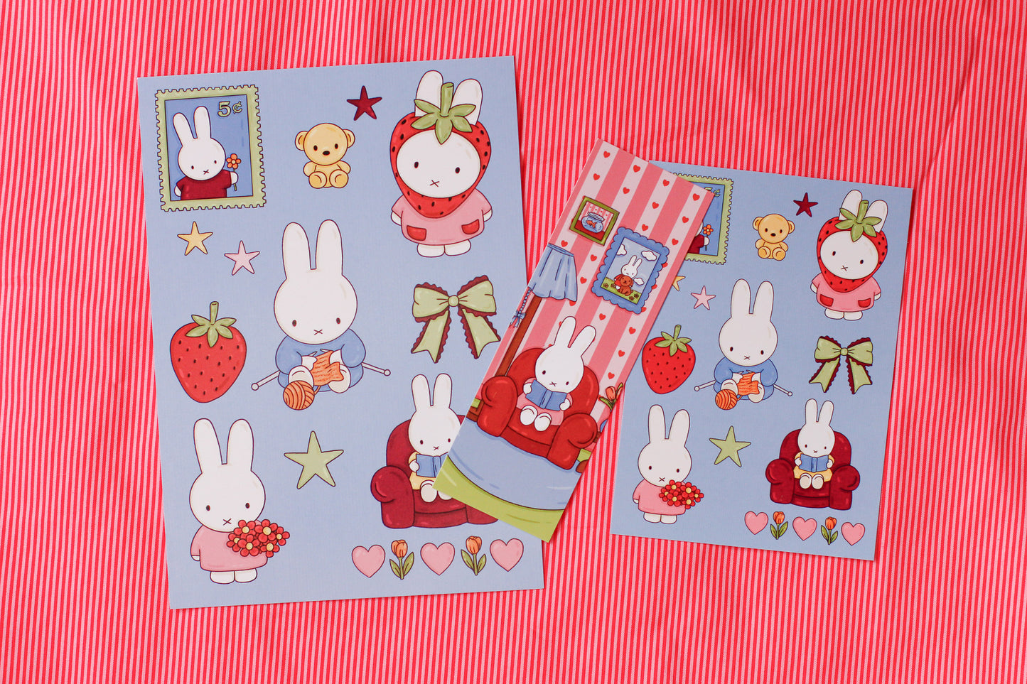 Miffy Inspired Collage Art Print BI(ES)D. x BLOOMS