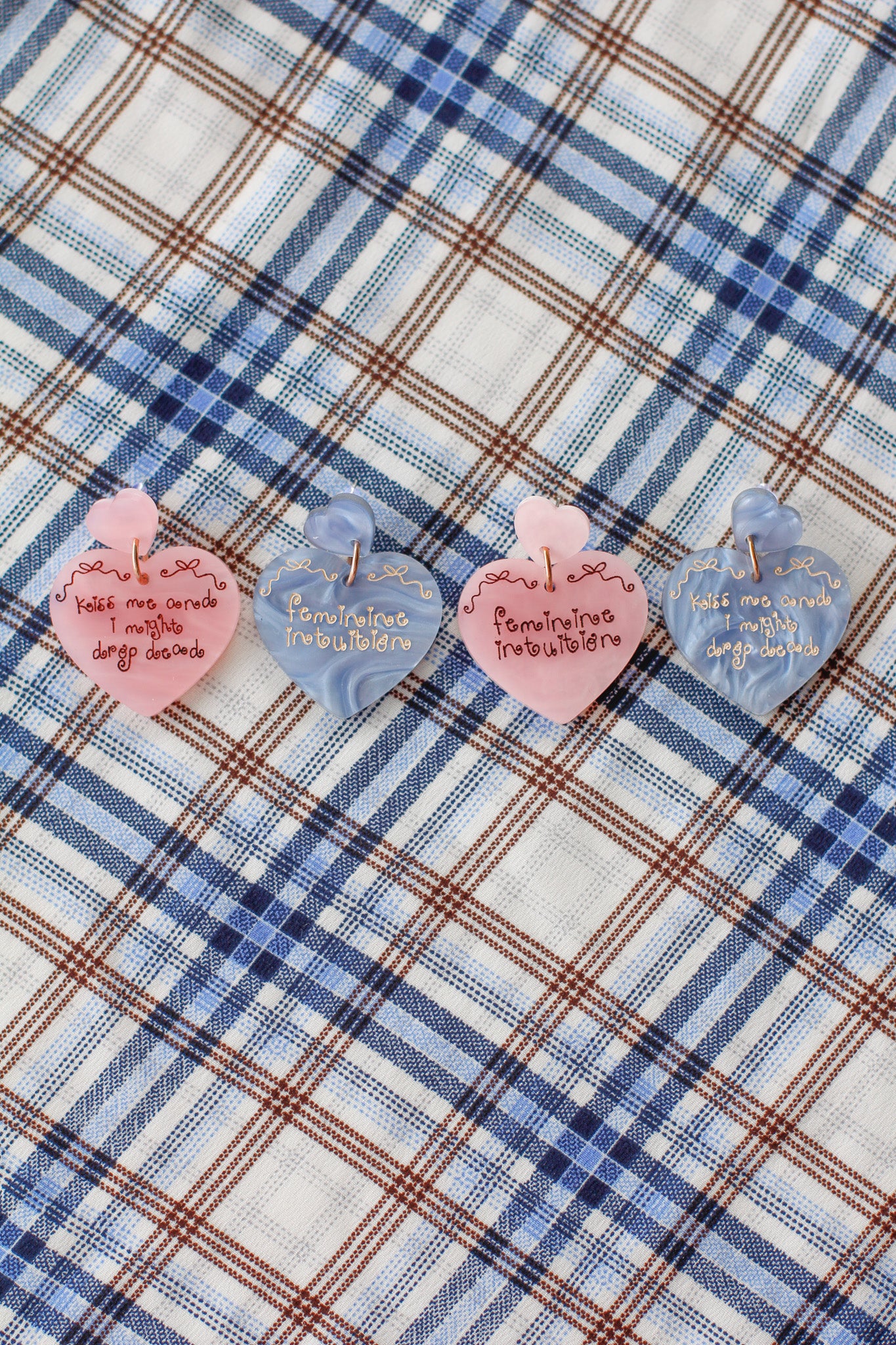 drop dead heart earrings