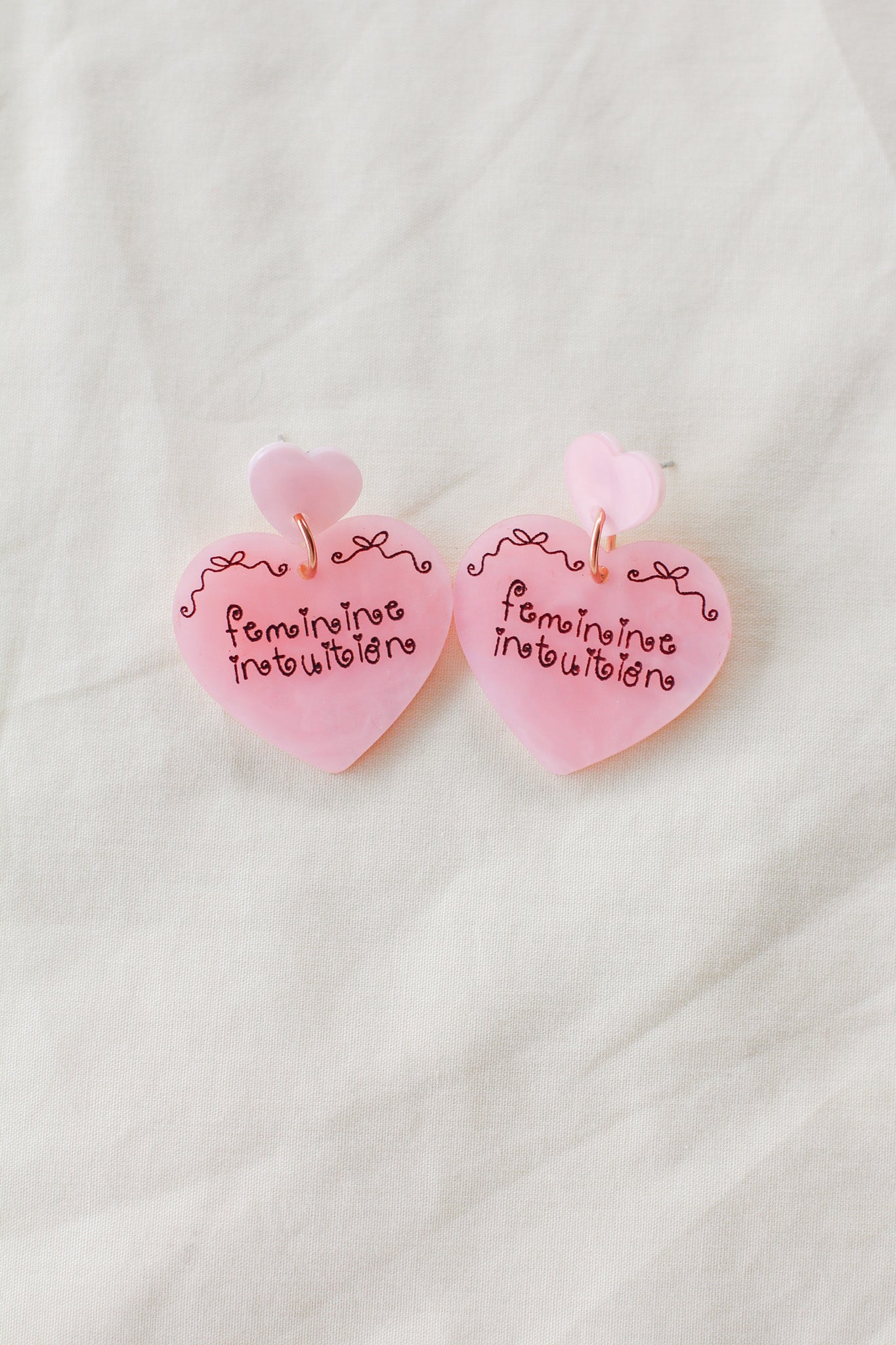 drop dead heart earrings