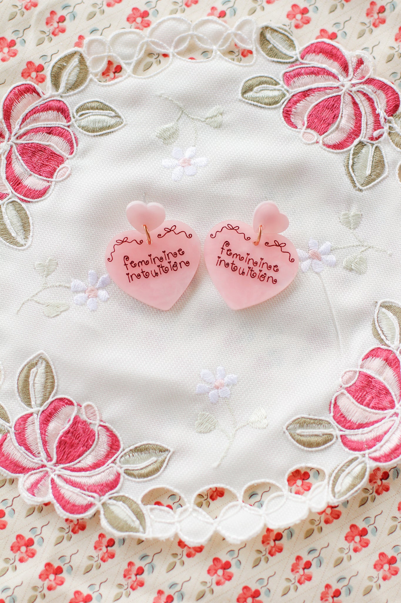 drop dead heart earrings