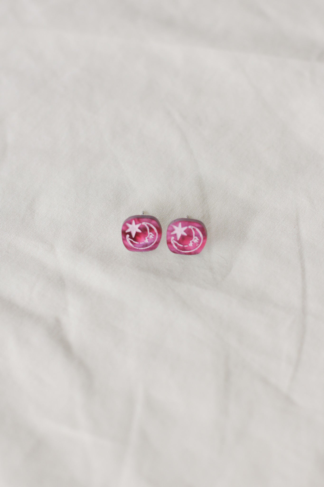 carroll - moon tapestry stud earrings