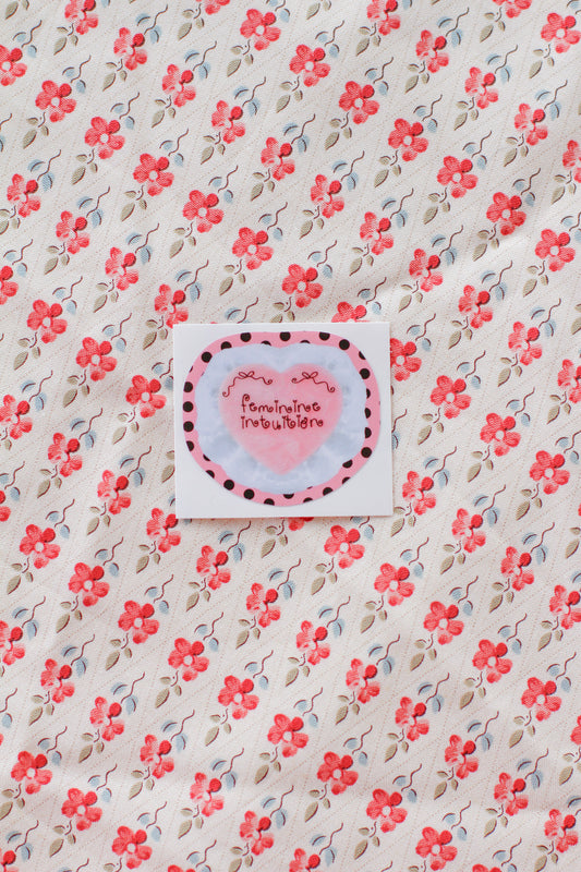 feminine intuition sticker