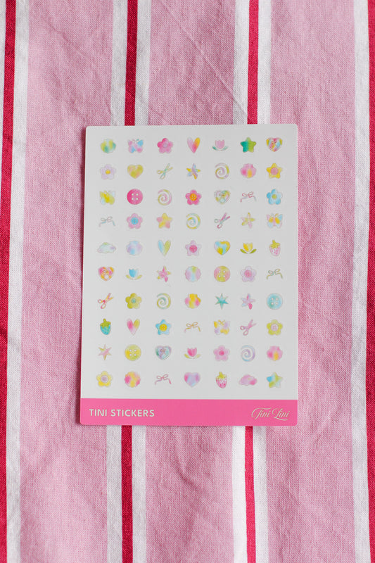 TINI ZINI tini stickers sheet
